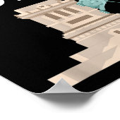 彼は自由のアンチトランプの像おもしろいに行ったか ポスター (角)