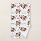 彼は良い羊飼いのヨハネの本を上げた バスタオルセット (ハンドタオル)