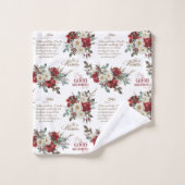 彼は良い羊飼いのヨハネの本を上げた バスタオルセット (ウォッシュタオル)