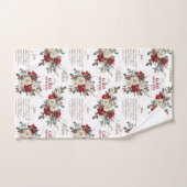 彼は良い羊飼いのヨハネの本を上げた バスタオルセット (ハンドタオル)