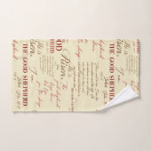 彼は良い羊飼いのヨハネの本を上げた バスタオルセット (ハンドタオル)