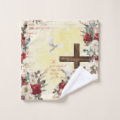 彼は良い羊飼いのヨハネの本を上げた バスタオルセット (ウォッシュタオル)