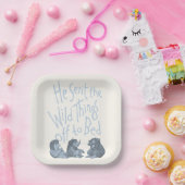 彼は荒野のものを寝かしつけた - 青 ペーパープレート (パーティー)