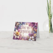 彼は蝶ライラック紫の復活祭を起こした シーズンカード (正面)