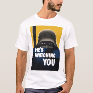 彼は見ています Tシャツ