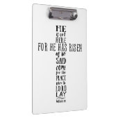 彼は言ったとおり起き上がったからここにいない クリップボード (右)