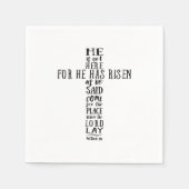 彼は言ったとおり起き上がったからここにいない スタンダードカクテルナプキン (正面)