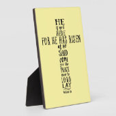 彼は言ったとおり起き上がったからここにいない フォトプラーク (側面)