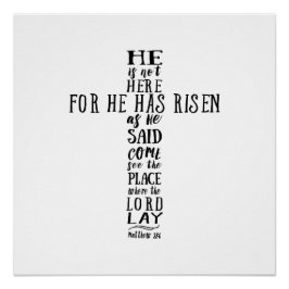 彼は言ったとおり起き上がったからここにいない ポスター