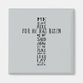 彼は言ったとおり起き上がったからここにいない マグネット (正面)