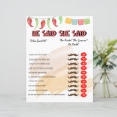 彼は言った |ブライダルシャワー (スタンド正面)