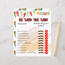 彼は言った |ブライダルシャワー