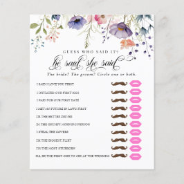 彼は言った |ブライダルシャワー