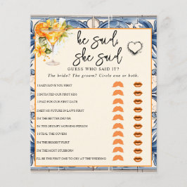 彼は言った |ブライダルシャワー