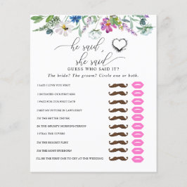 彼は言った |ブライダルシャワー