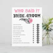 彼は言った |ブライダルシャワー (スタンド正面)