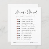 彼は言った |モダンミニマルブライダルシャワー (正面/裏面)