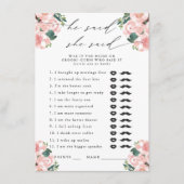 彼は言った、彼女はブーツ&バブリーのパーティーゲーム エンクロージャーカード (正面)