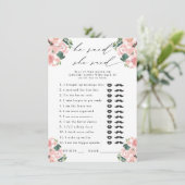 彼は言った、彼女はブーツ&バブリーのパーティーゲーム エンクロージャーカード (スタンド正面)