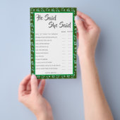 彼は言った | Eucalyptusシャワーゲームカード チラシ (ハンドル)