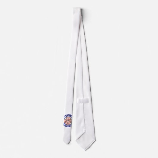 彼は豚を外に出した ネクタイ (裏面)