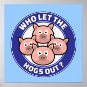 彼は豚を外に出した ポスター (正面)