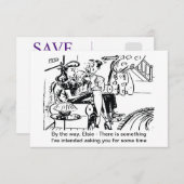 彼は質問に答えおもしろいた セーブザデート (正面/裏面)