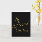 彼は質問をポップ – 新婦婚約Pa カード (黄色い花)