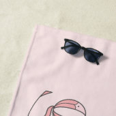 彼は質問婚約ビーチタオルをポップした ビーチタオル (インサイチュ)