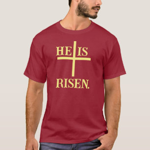彼は起きた。日曜日の復活 Tシャツ