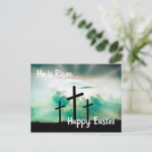 彼は起き上がったハッピーイースター シーズンポストカード (スタンド正面)
