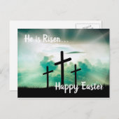 彼は起き上がったハッピーイースター シーズンポストカード (正面/裏面)