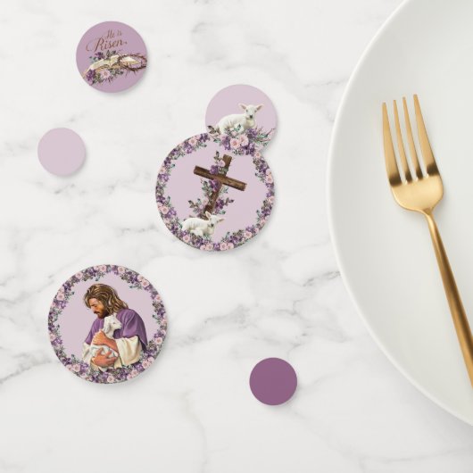 彼は起き上がったフローラ | Jesus with Lamb コンフェッティ (グループ)