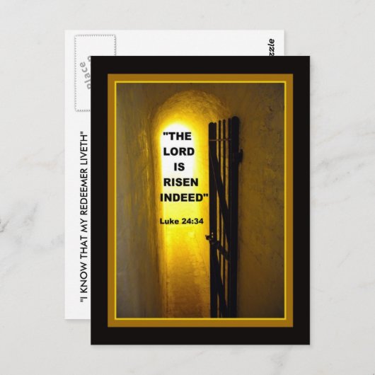 彼は起き上がった葉書だ ポストカード (正面/裏面)