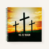 彼は起き上がった – イースターイラストレーション ノートブック (正面)