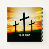 彼は起き上がった – イースターイラストレーション ノートブック (裏面)