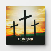 彼は起き上がった – イースターイラストレーション  フォトプラーク (正面)