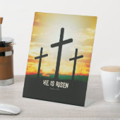 彼は起き上がった – イースターイラストレーション  台座サイン (インサイチュ)