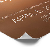 彼は起き上がった！カスタマイズ可能なイースター日曜日のポスター ポスター (角)