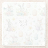 彼は起き上がった ガラスコースター (裏面)