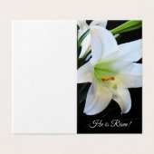 彼は起き上がった！ハッピーイースターグリーティングカード (外部フラット)