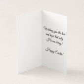 彼は起き上がった！ハッピーイースターグリーティングカード (内部)