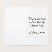 彼は起き上がった！ハッピーイースターグリーティングカード (内部フラット)