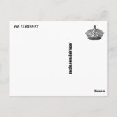 彼は起き上がった! ポストカード (裏面)