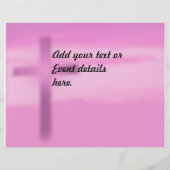 彼は起き上がった – 宗教復活祭の聖書の一節 チラシ (裏面)