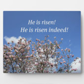 彼は起き上がった! 彼は確かに起き上がった! フォトプラーク (正面)