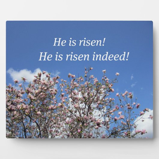 彼は起き上がった! 彼は確かに起き上がった! フォトプラーク (正面)