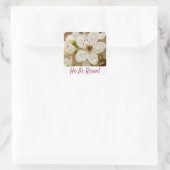 「彼は起き上がった！」 復活の日曜日  スクエアシール (バッグ)