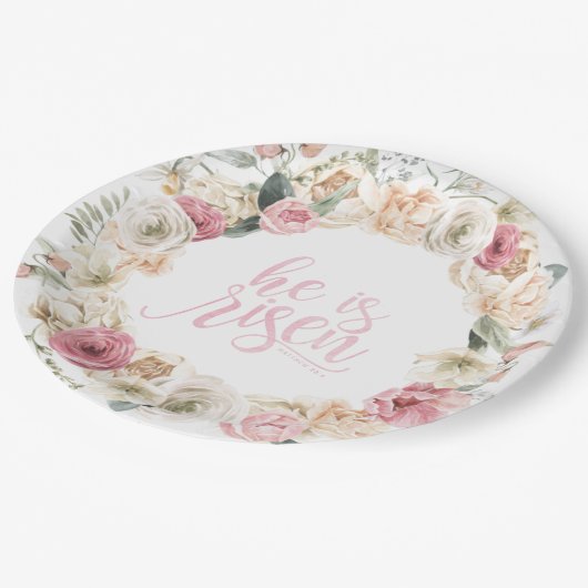 彼は起った | フローライースター紙プレート ペーパープレート (アングル)