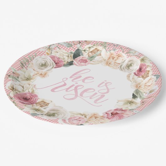 彼は起った | フローライースター紙プレート ペーパープレート (アングル)